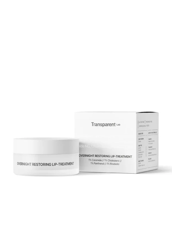 Transparent Lab Overnight Restoring Lip-Treatment — відновлювальний бальзам для губ 15 мл