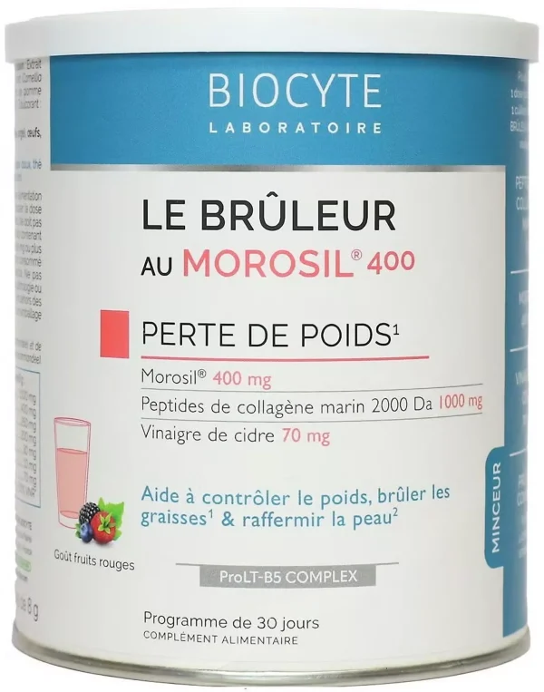 Biocyte Le Brûleur au Morosil 400 — порошок зі смаком червоних ягід 240 г, 30 порцій