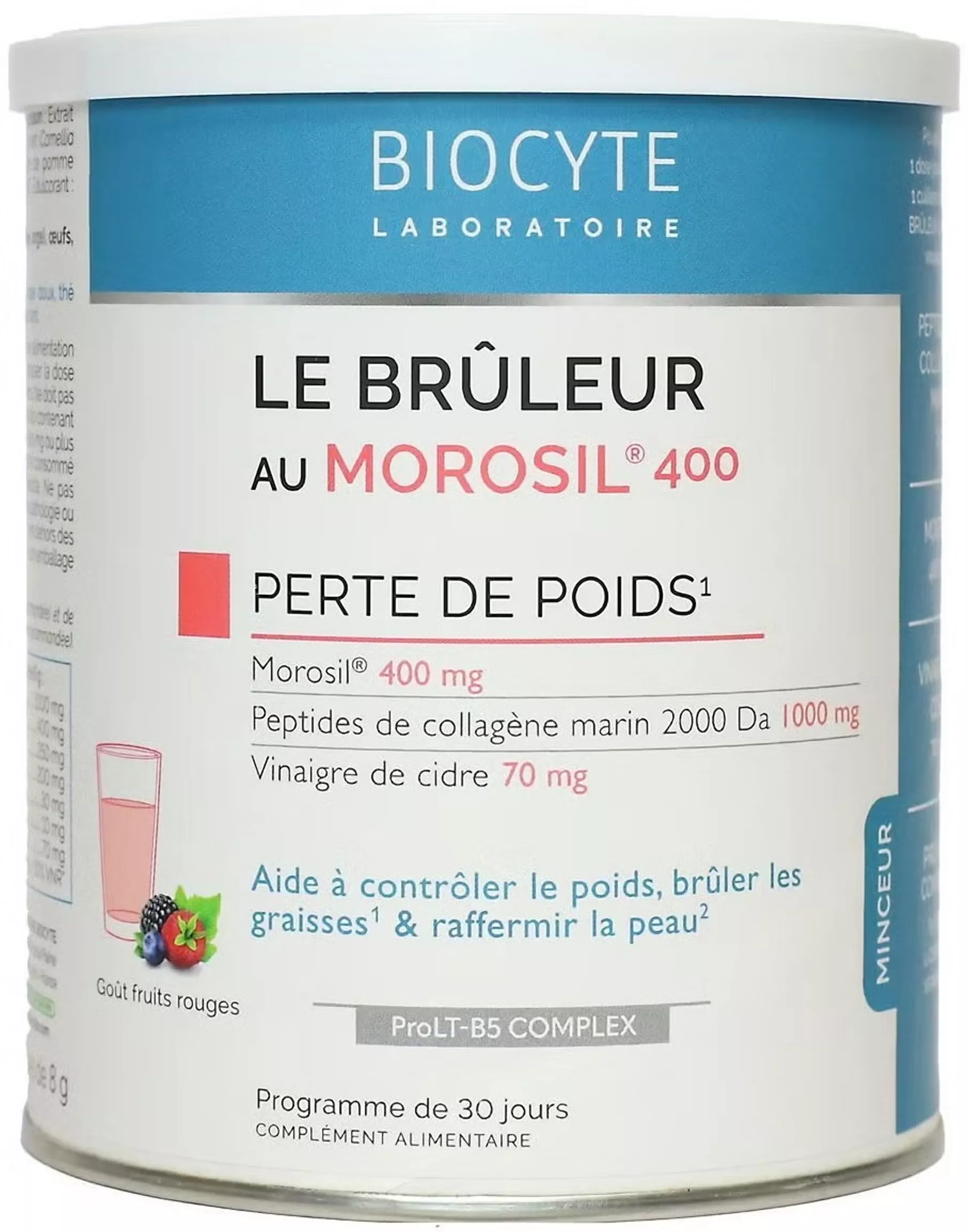 Biocyte Le Brûleur au Morosil 400 — порошок зі смаком червоних ягід 240 г, 30 порцій